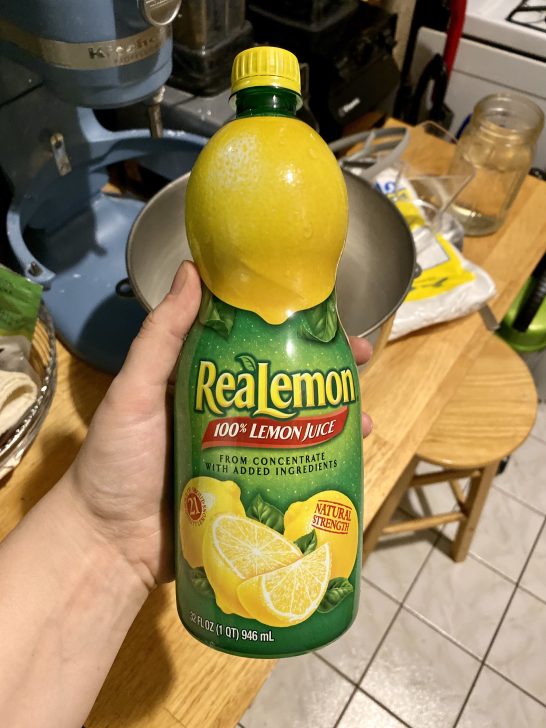 photo of Realemon lemon juice used for royal icing recipes 